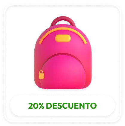 Mochila con 20% de descuento