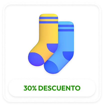 Medias con 30% de descuento