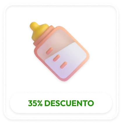 Biberón con 35% de descuento